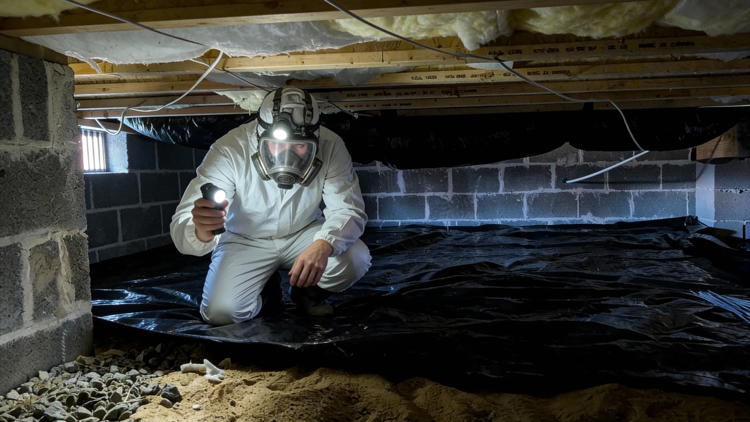 Crawl Space Repair Vancouver - Vapor Barrier Installation